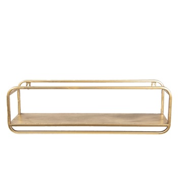 Etajera suspendabila din fier auriu 50 cm x 11 cm x 15 h Etajera suspendabila din fier auriu 50 cm x 11 cm x 15 h