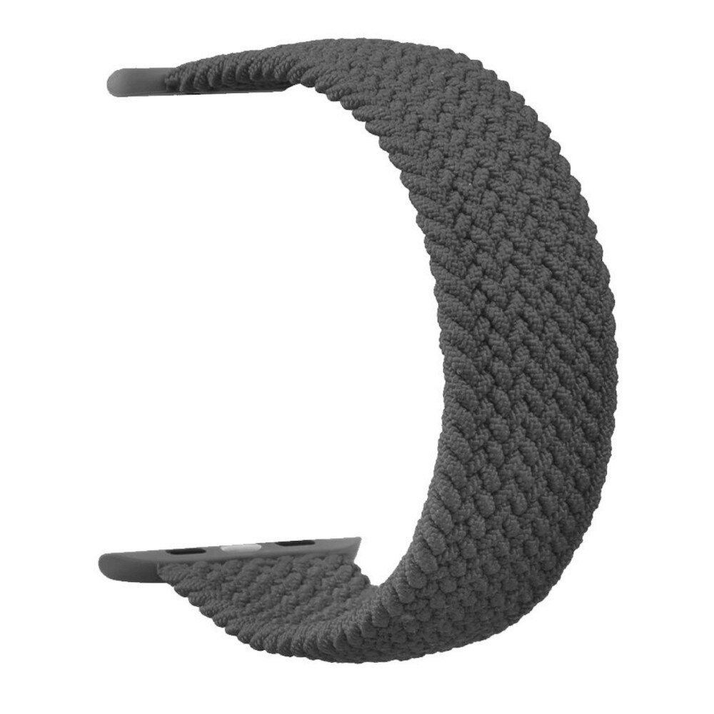 Curea textila marimea M pentru Apple Watch 38mm, 40mm, Tactical 754 Band Braid String Band (negru)