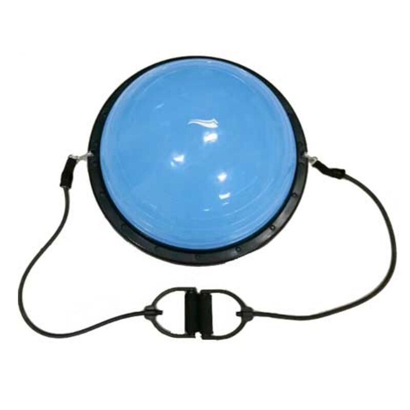 Minge bosu, SPARTAN, pentru echilibru, albastra, D 60 cm, suprafata anti-aderenta, pompa inclusa