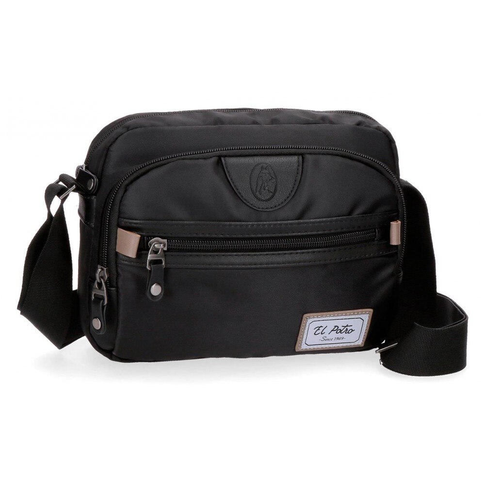 Geanta umar neagra El Potro Pipe, 23x17x10 cm