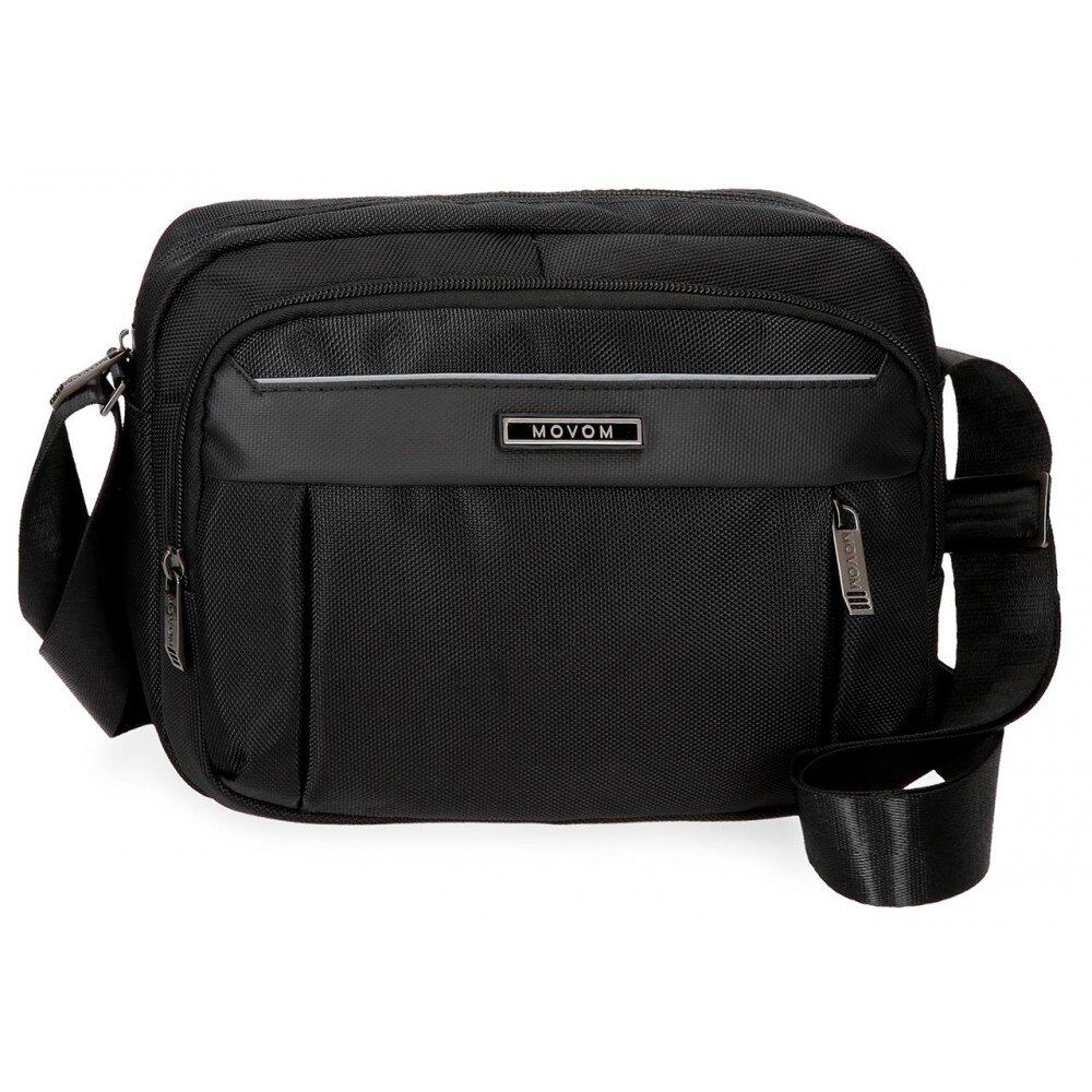 Geanta umar, compartiment tableta Movom Clark neagra, 27x21.5x10 cm