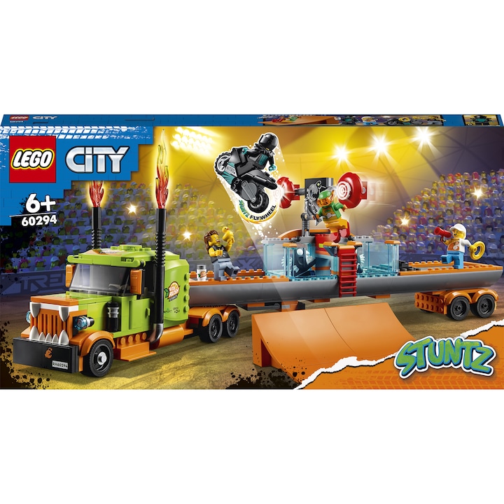 LEGO City Stuntz - Camion de cascadorii 60294, 420 piese