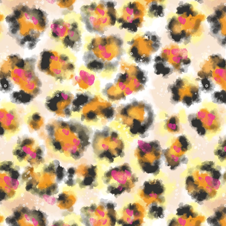 Autocolant Art Star pentru mobilier, Pete de leopard blurate, Pattern, autoadeziv, latime 50 cm x lungime 50 cm