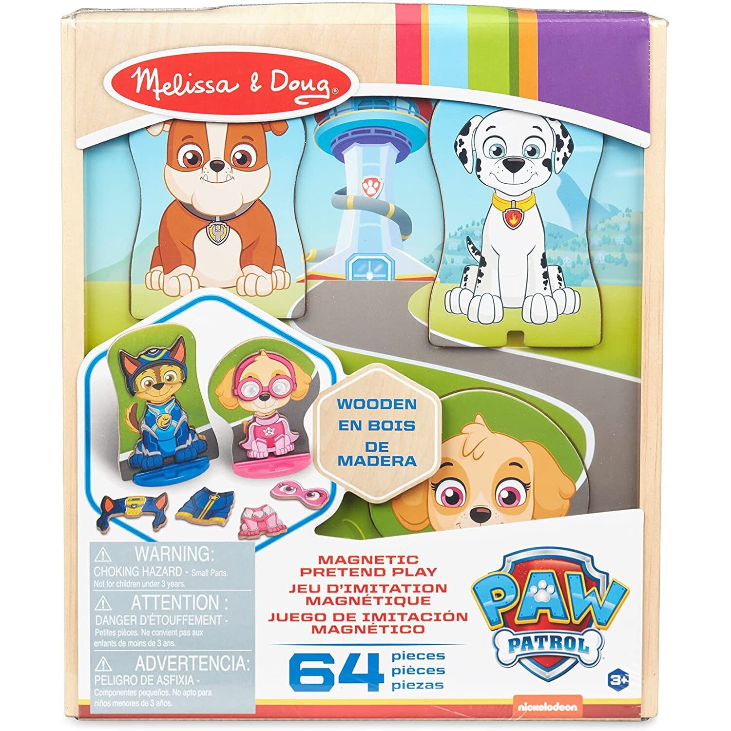 Joc magnetic Melissa & Doug, Paw Patrol, 64 piese