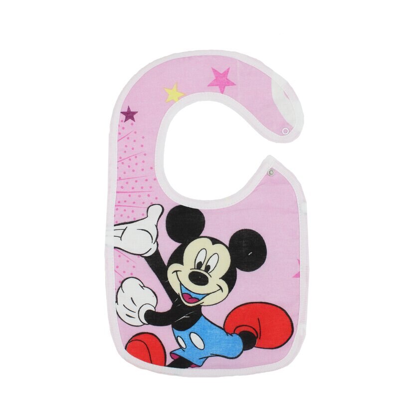 Baveta, Mickey Mouse, roz, 6 - 12 luni