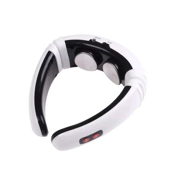 Aparat de masaj cervical SH-208 Tiessa®, portabil, impulsuri electromagnetice, 6 programe de masaj, 2 electrozi inclusi, alb/negru Aparat de masaj cervical SH-208 Tiessa®, portabil, impulsuri electromagnetice, 6 programe de masaj, 2 electrozi inclusi, alb/negru
