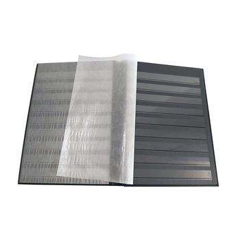 Clasor A4 pentru timbre, Leuchtturm, 16 file negre, coperta albastra Clasor A4 pentru timbre, Leuchtturm, 16 file negre, coperta albastra