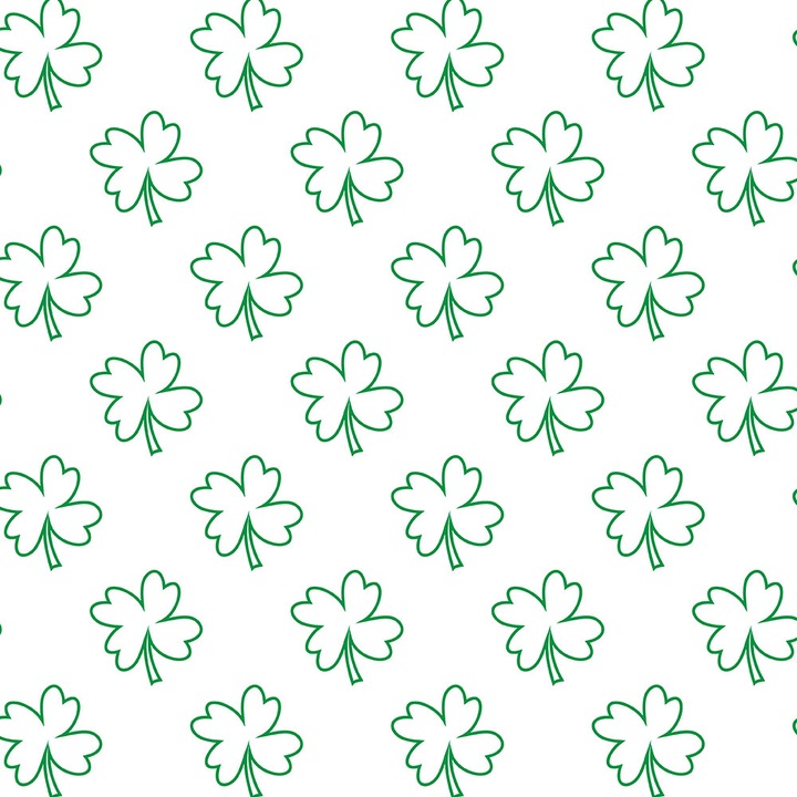 Autocolant Art Star pentru mobilier, Trifoi cu patru foi, Pattern, autoadeziv, latime 50 cm x lungime 50 cm