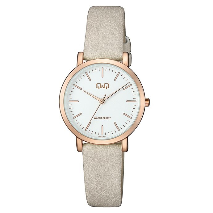 Ceas dama Q&Q - QZ87J111Y, bej