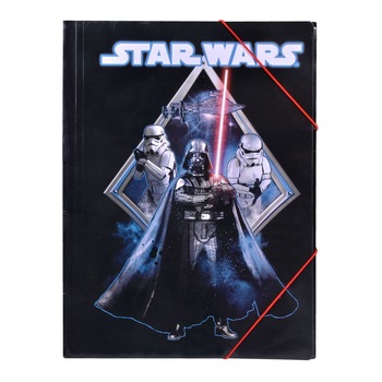 Mapa Zola®, 24x32 cm, prindere elastica, model StarWars Mapa Zola®, 24x32 cm, prindere elastica, model StarWars