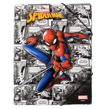 Mapa Zola®, 24x32 cm, prindere elastica, model Spiderman Mapa Zola®, 24x32 cm, prindere elastica, model Spiderman