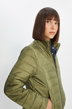 Trendyol, Jacheta cu vatelina subtire, Verde oliv Trendyol, Jacheta cu vatelina subtire, Verde oliv