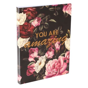 Mapa Zola® de prezentare A4, cu 40 folii incluse, imprimeu trandafiri Mapa Zola® de prezentare A4, cu 40 folii incluse, imprimeu trandafiri