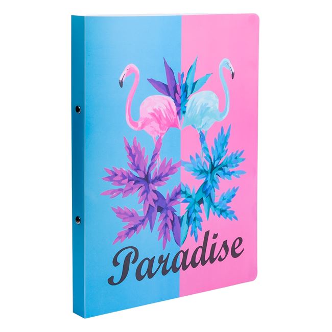 Mapa Zola® de prezentare A4, cu 40 folii incluse, imprimeu Flamingo