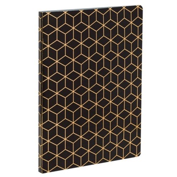 Mapa Zola® de prezentare A4, cu 20 folii incluse, culoare negru cu model auriu, coperta imbracata in material textil Mapa Zola® de prezentare A4, cu 20 folii incluse, culoare negru cu model auriu, coperta imbracata in material textil