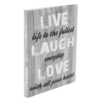 Mapa Zola® de prezentare A4, cu 20 folii incluse, model cu mesaj LIVE, gri Mapa Zola® de prezentare A4, cu 20 folii incluse, model cu mesaj LIVE, gri