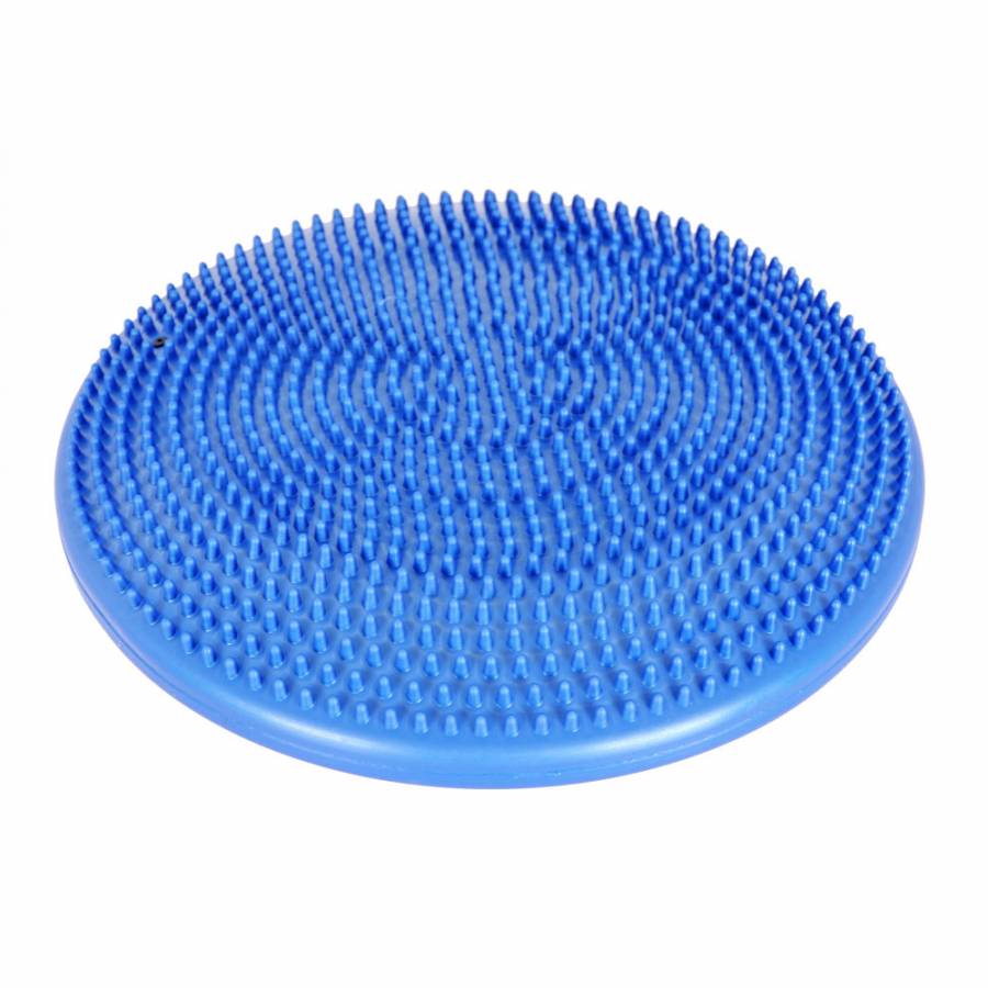Perna pentru balans, SPARTAN, albastra, D 31cm, suprafata anti-aderenta, cu cili pentru masaj