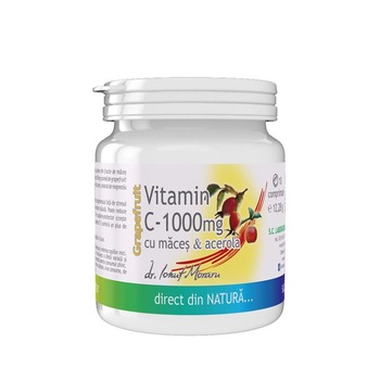 Vitamina C 1000 miligrame cu Macese si Acerola cu Arome de Grapefruit 10 capsule Medica Vitamina C 1000 miligrame cu Macese si Acerola cu Arome de Grapefruit 10 capsule Medica