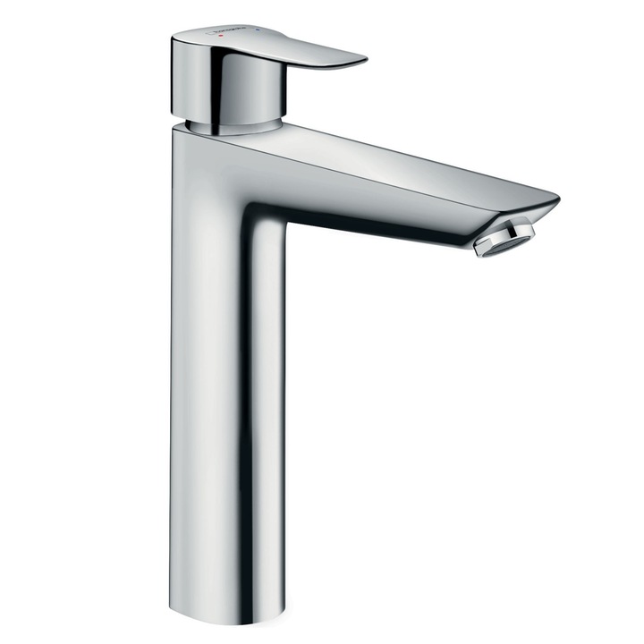 Fürdőszoba csaptelep DacEnergy © mosdó, sárgaréz anyag, tömör fogantyú, EcoSmart technológia, magasság 25,5 cm, állvány rögzítés, egykaros, króm kivitel