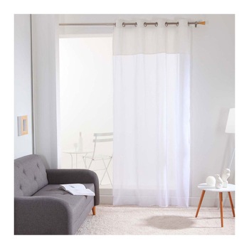 Perdea lucrata pe inele tip capse, 140 x 240 cm, alb, Douceur d'intérieur Perdea lucrata pe inele tip capse, 140 x 240 cm, alb, Douceur d'intérieur