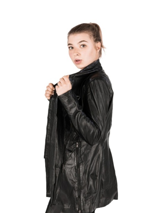 Geaca de piele Ibiza CBL, Negru, Negru