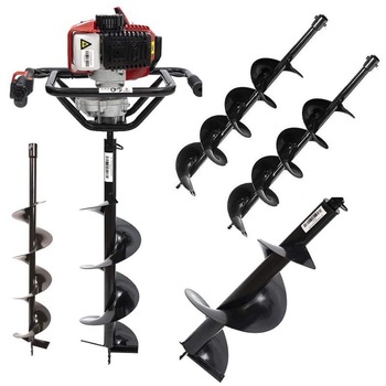 Set Motoburghiu Trigo Tech 2.5CP cu 5 x Burgiu de 100-150-200-250-300mm Set Motoburghiu Trigo Tech 2.5CP cu 5 x Burgiu de 100-150-200-250-300mm