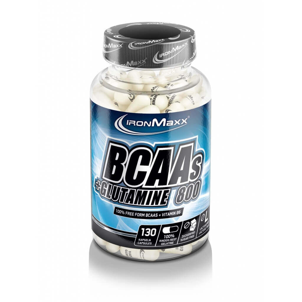 Aminoacizi IronMaxx BCAA + Glutamina, 130 capsule
