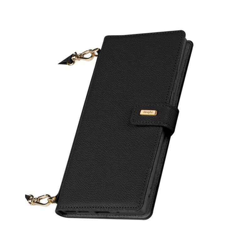 Husa Premium Tip Geanta Ringke Folio Signature Piele Naturala Compatibila Cu Samsung Galaxy Note 20 Ultra , negru- Fs81r55