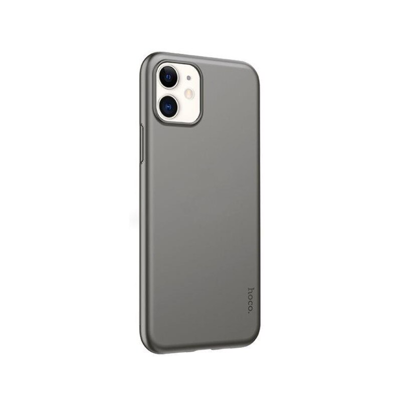 Husa Ultra Slim Hoco Thin Compatibila Cu iPhone 11, Negru Fumurie