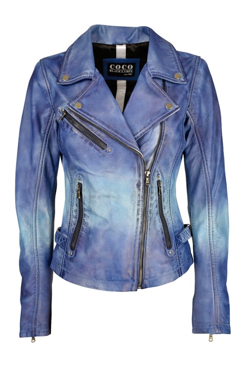 Geaca de piele Kitty CBL, Albastru