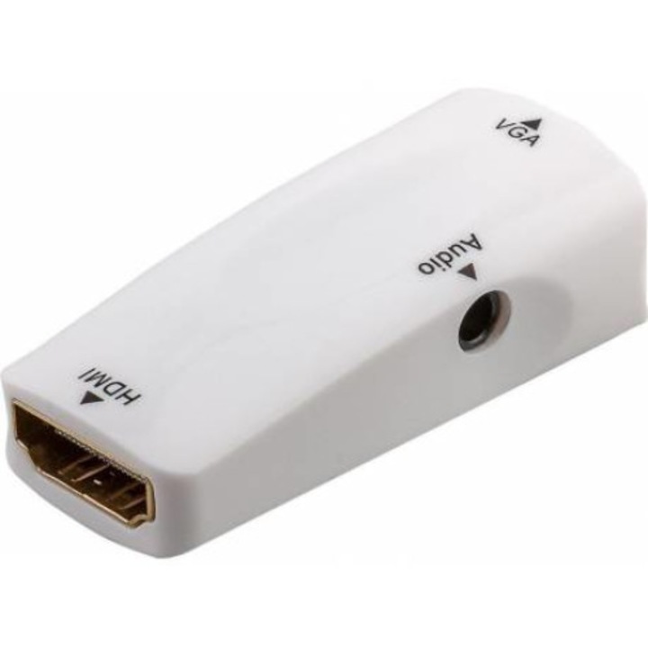 Adaptor HDMI / VGA cu iesire audio 3,5mm