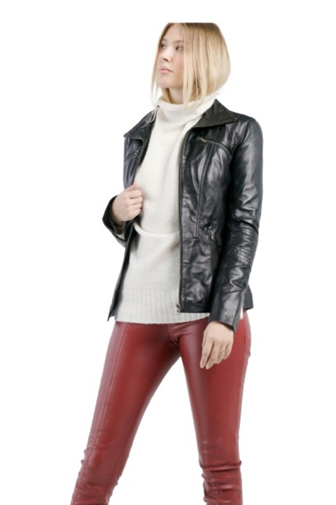 Geaca de piele Ripley CBL, Negru