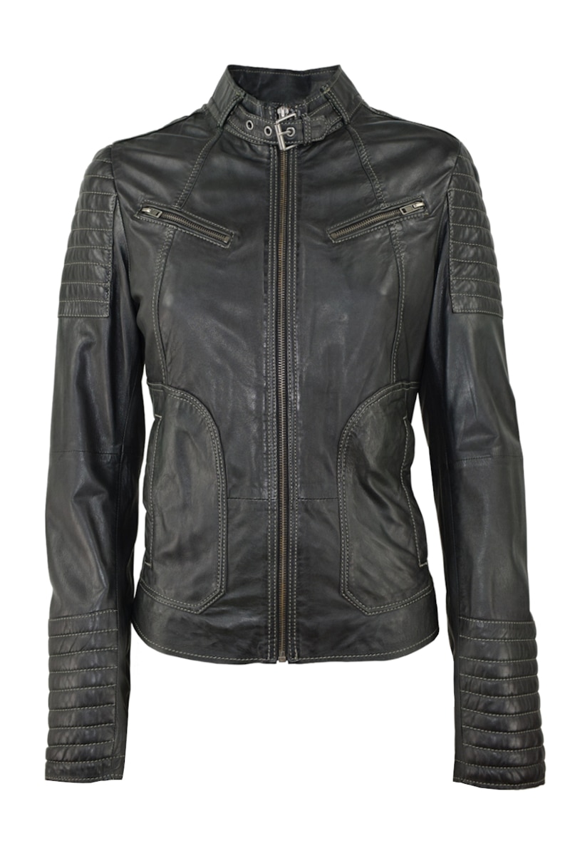 Geaca de piele Tanja CBl, Verde