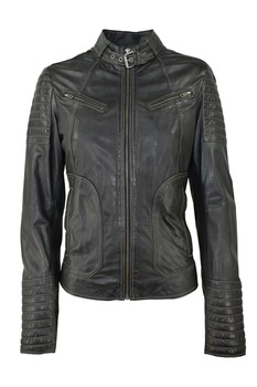 Geaca de piele Tanja CBl, Verde Geaca de piele Tanja CBl, Verde