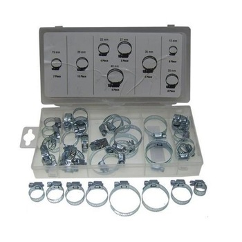Set 40 piese, coliere metalice cu cap drept, marimi diferite Set 40 piese, coliere metalice cu cap drept, marimi diferite
