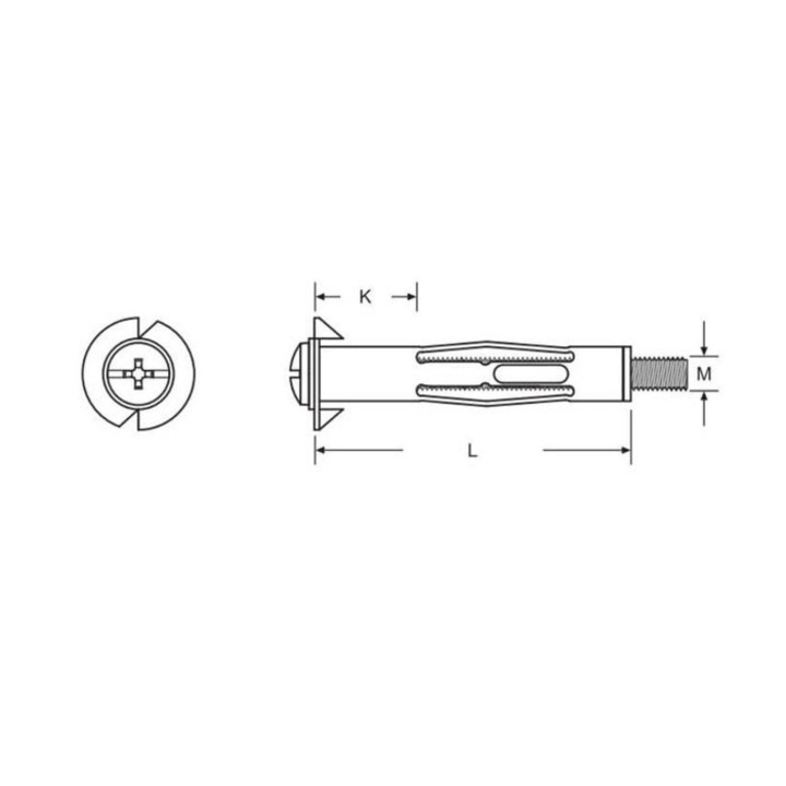Set 25 ancore pentru Gips-Carton/Rigips, 4 x 32 mm, zincate - eMAG.ro