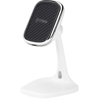 Incarcator Wireless Pitaka MagMount Ivory, Fast Wireless (10W / 7.5W), Magnetic, Fibra Aramida, Alb