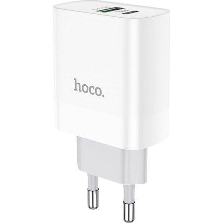 Smoothly crystal Nationwide Incarcator retea HOCO C80A USB, 1 X USB - 1 X USB Tip-C, 20W, Quick Charge  - Power Delivery, Alb - eMAG.ro