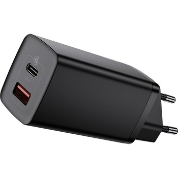 Incarcator Retea USB Baseus GaN2 Lite, Quick Charge, 1 X USB - 1 X USB Tip-C, CCGAN2L-B01 Negru Incarcator Retea USB Baseus GaN2 Lite, Quick Charge, 1 X USB - 1 X USB Tip-C, CCGAN2L-B01 Negru