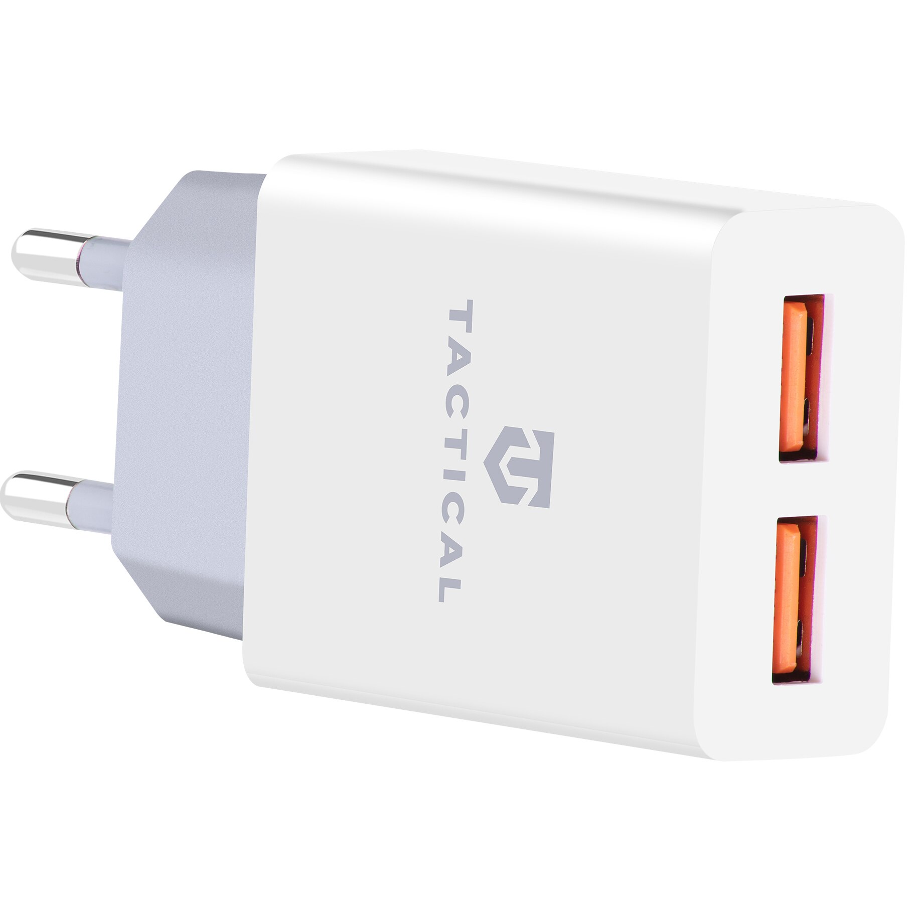 Incarcator retea Tactical AR-006 USB, 2 X USB, 2.1A, Alb