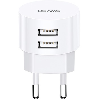Incarcator retea Usams T20 cu cablu MicroUSB - USB Type-C - Lightning, 2 X USB, 2.1 A, Alb Incarcator retea Usams T20 cu cablu MicroUSB - USB Type-C - Lightning, 2 X USB, 2.1 A, Alb