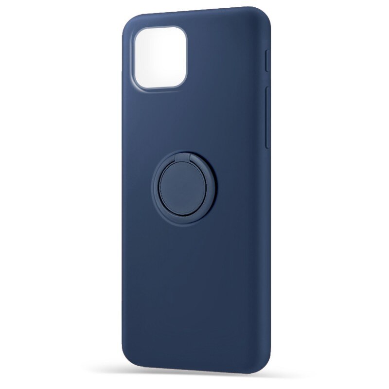 Husa pentru Xiaomi Redmi Note 10 Pro silicone ring navy