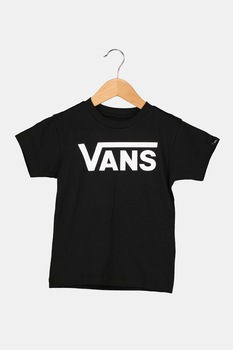 Vans, Tricou cu imprimeu logo Classic, Negru/Alb optic Vans, Tricou cu imprimeu logo Classic, Negru/Alb optic