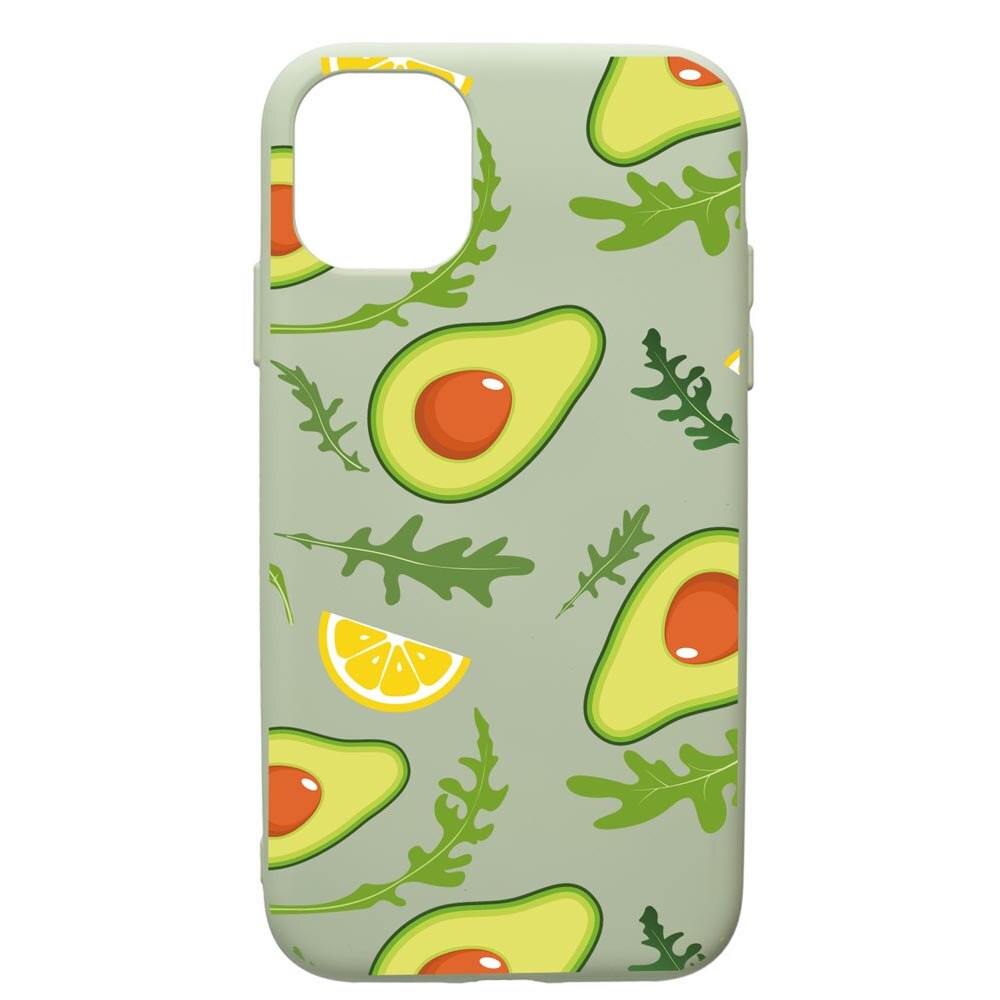 Husa Premium Silicon Compatibila Cu Apple iPhone 12 Pro, Avocado, cu interiorul din material textil, protectie camera, Beryl, PGR760