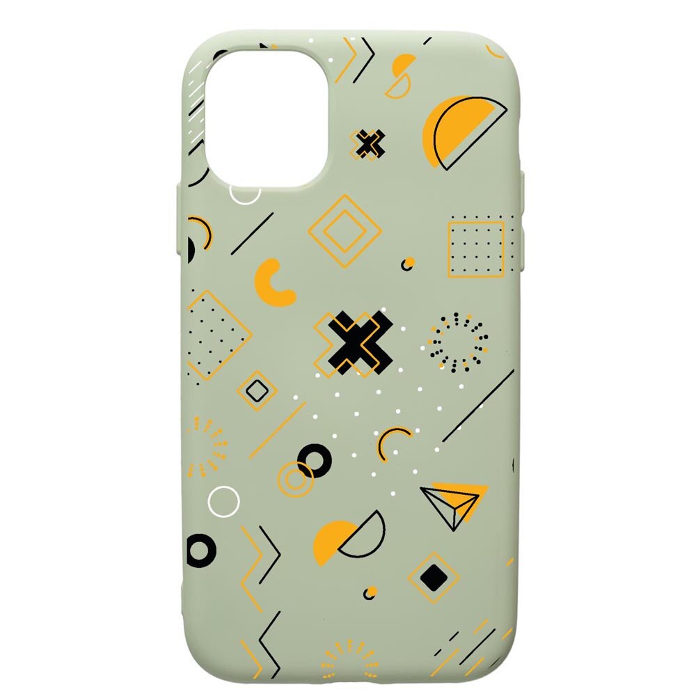 Husa Premium Silicon Compatibila Cu Apple iPhone 12, Symbols, cu interiorul din material textil, protectie camera, Beryl, PGR763