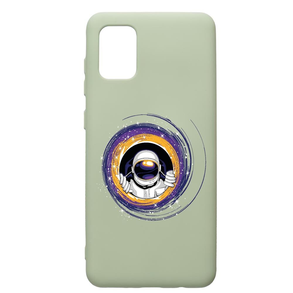 Husa Premium Silicon Compatibila Cu Samsung Galaxy A31, Astronaut, cu interiorul din material textil, protectie camera, Beryl, PGR771