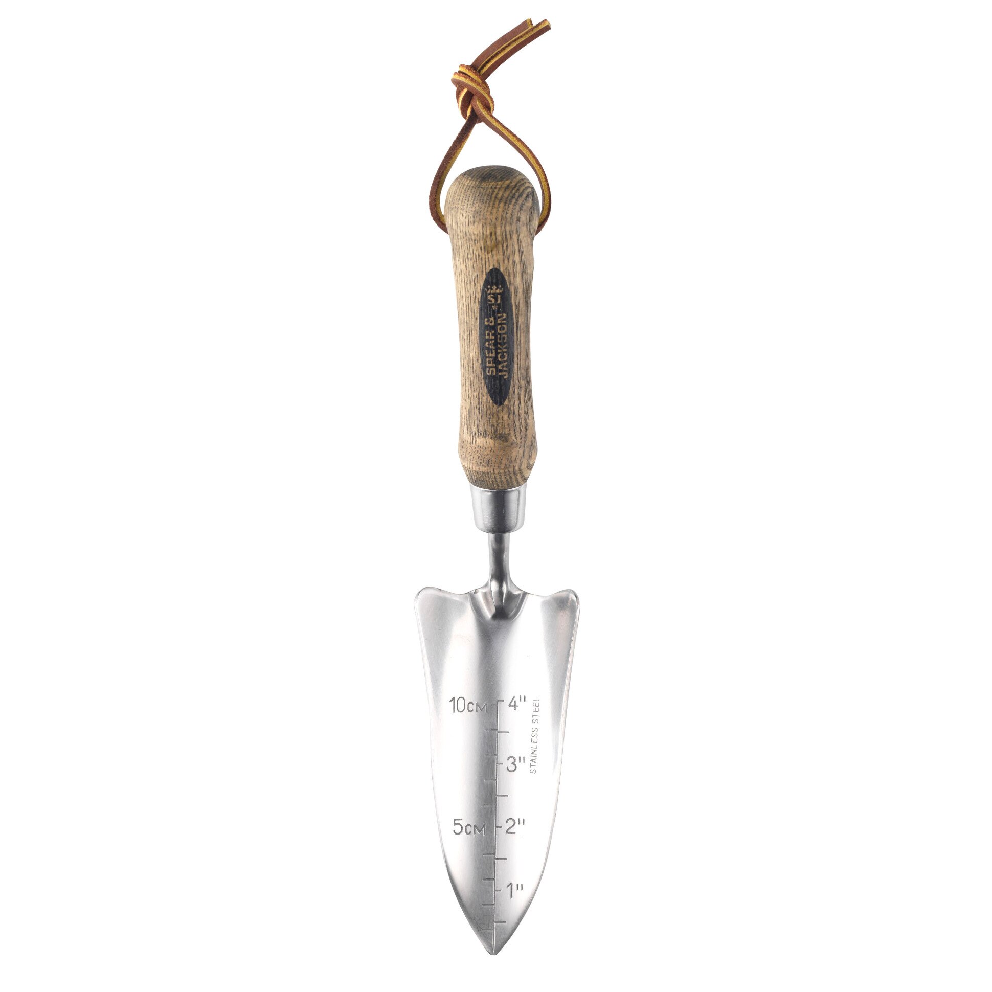 Plantator ingust cu lama inox, maner lemn, Spear & Jackson Traditional Stainless