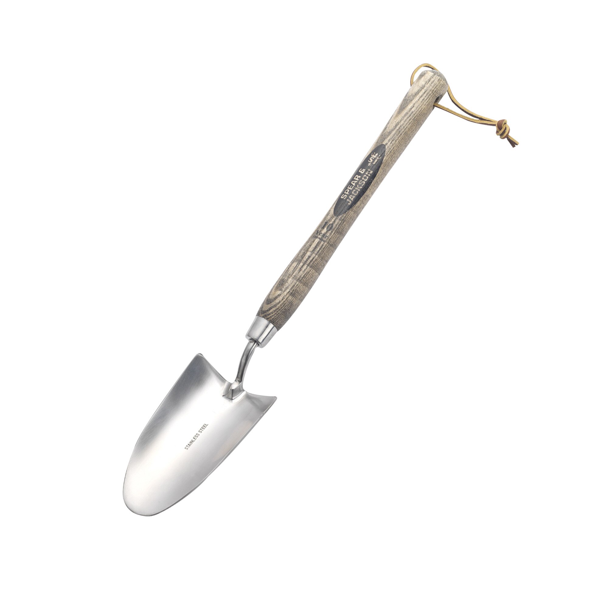 Plantator lat cu lama inox, maner lemn mediu, Spear & Jackson Traditional Stainless
