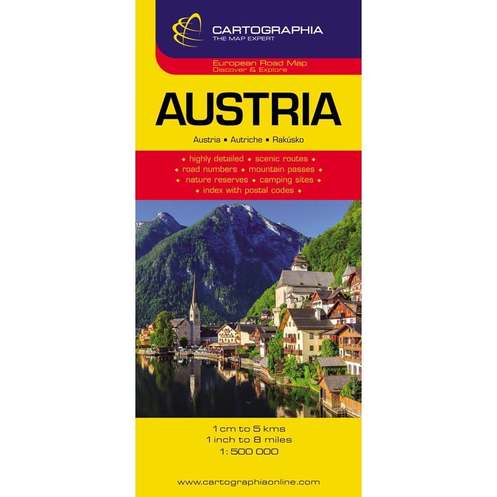 Harta rutiera Austria 1: 500.000