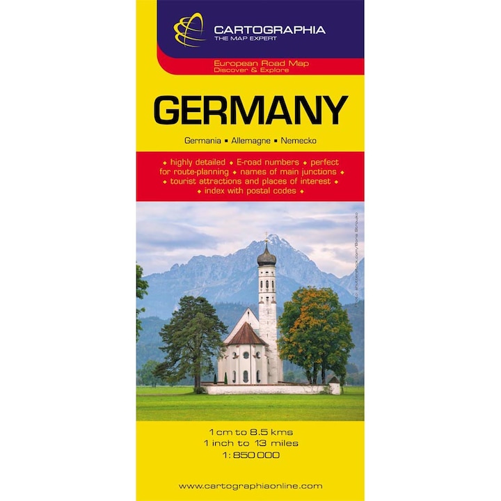 Harta rutiera Germania 1:800.000